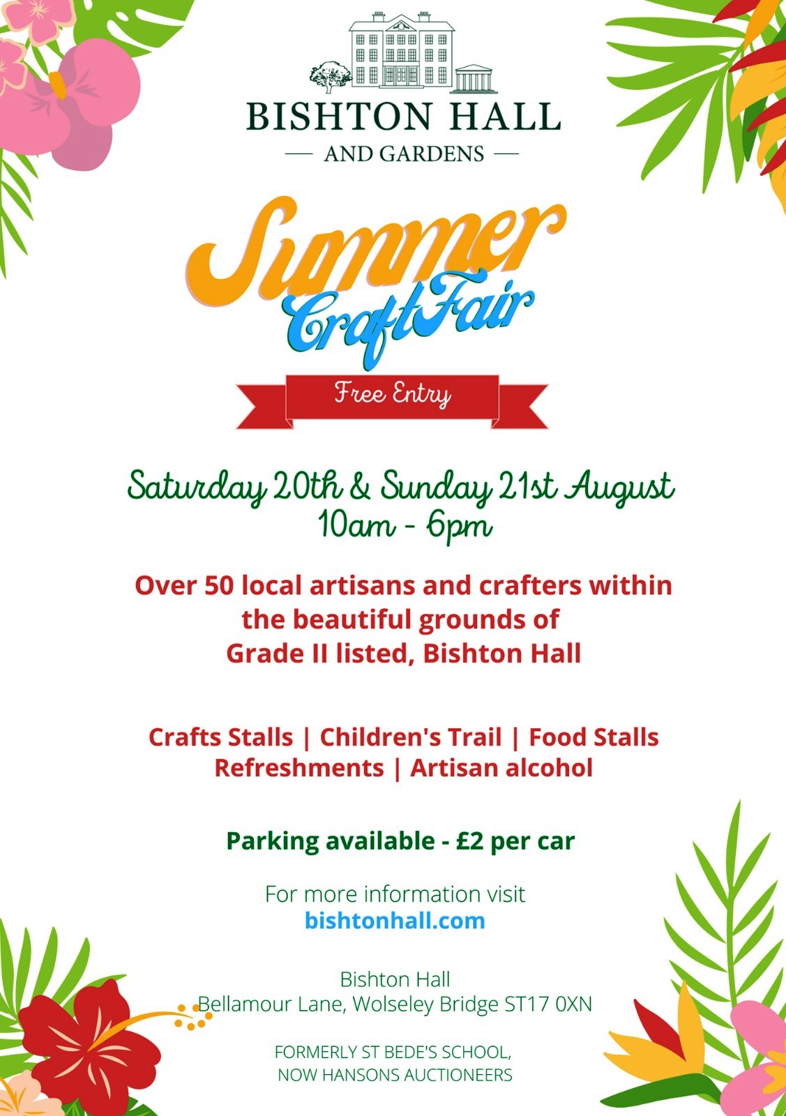 2022 Bishton Hall Summer Craft Fair