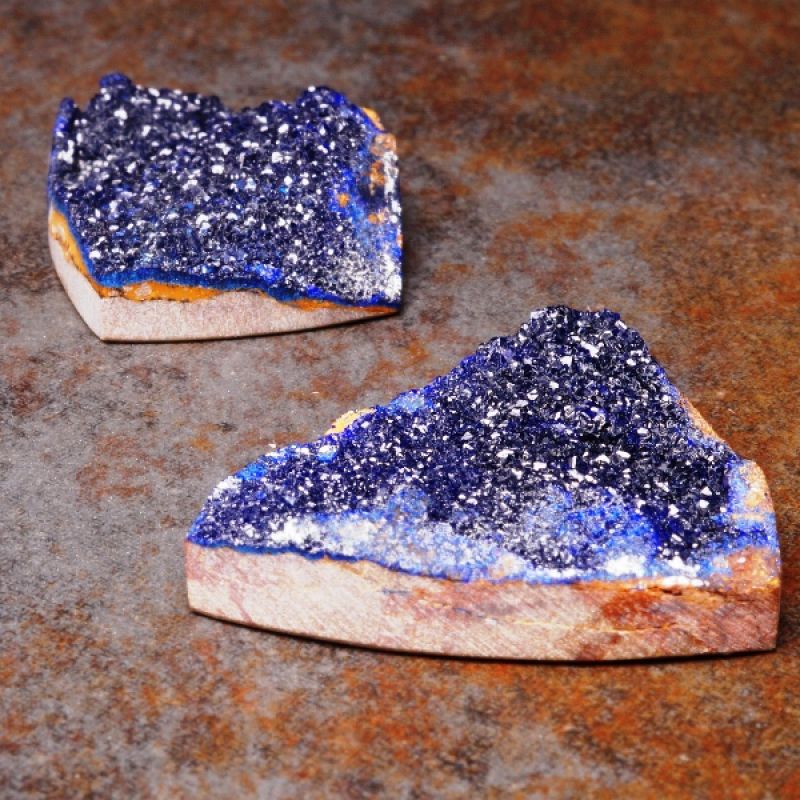 Azurite Druzy Cabochons