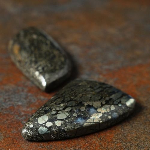 Mixed shaped Marcasite Cabochons