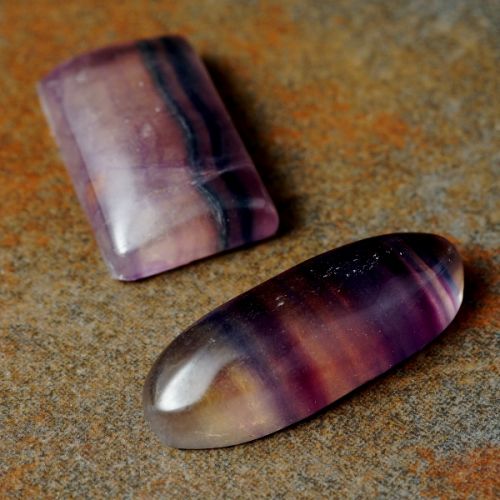 Mixed shaped Fluorite Cabochons