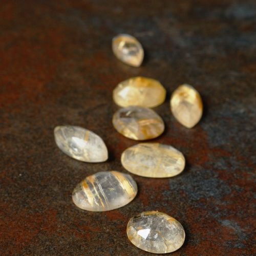 Golden Rutile Quartz Cabochons