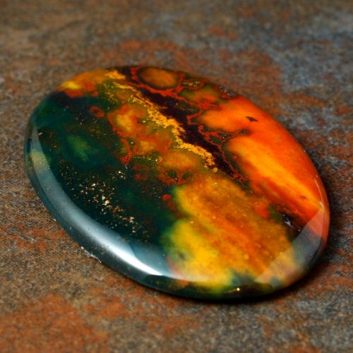 Oval Bloodstone Cabochon