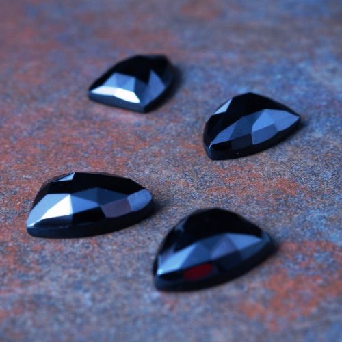 Shield Black Spinel Cabochons