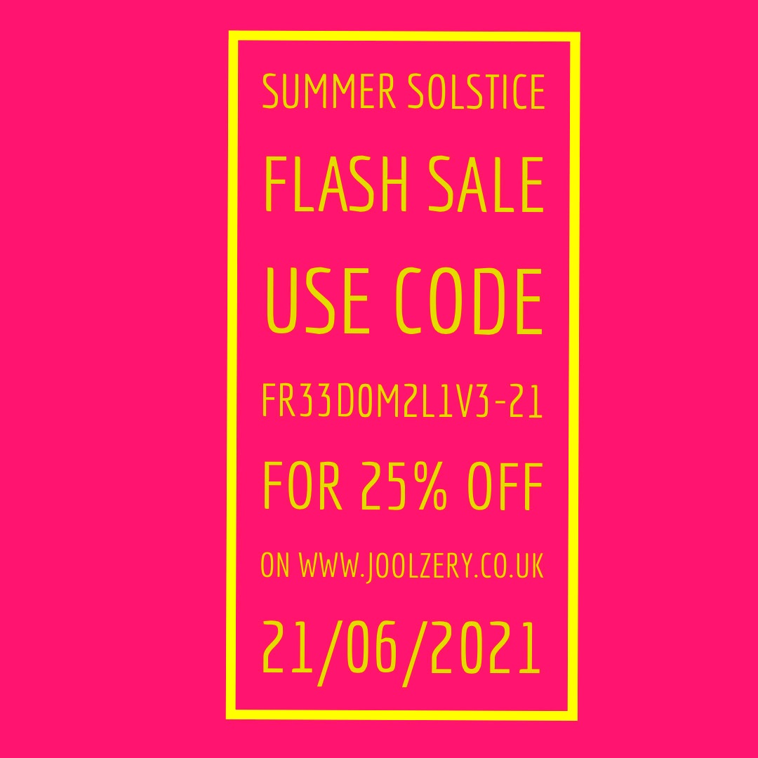 Joolzery Summer Solstice Flash Sales Voucher