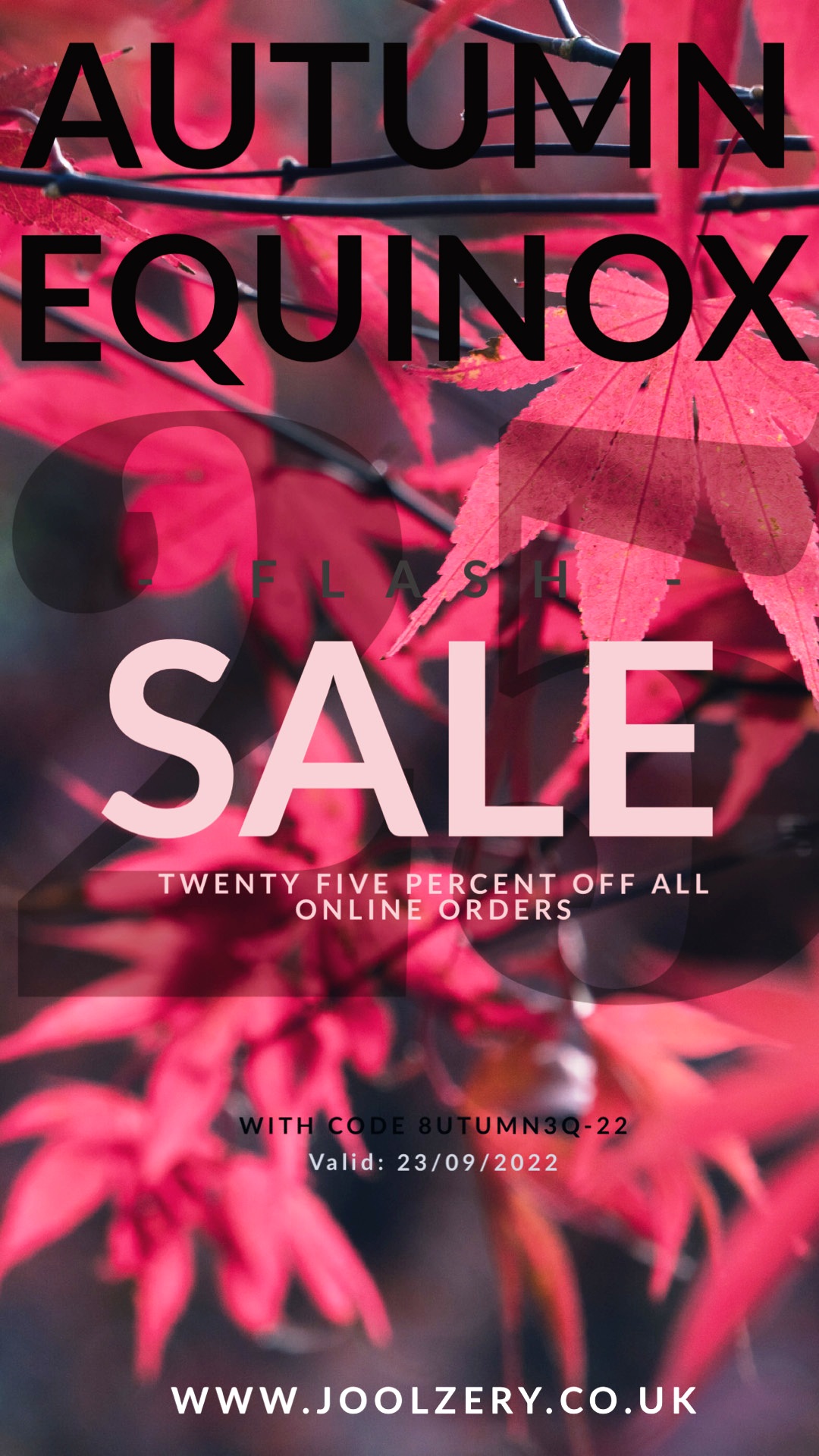 Joolzery 2022 Autumn Equinox Flash Sale Voucher