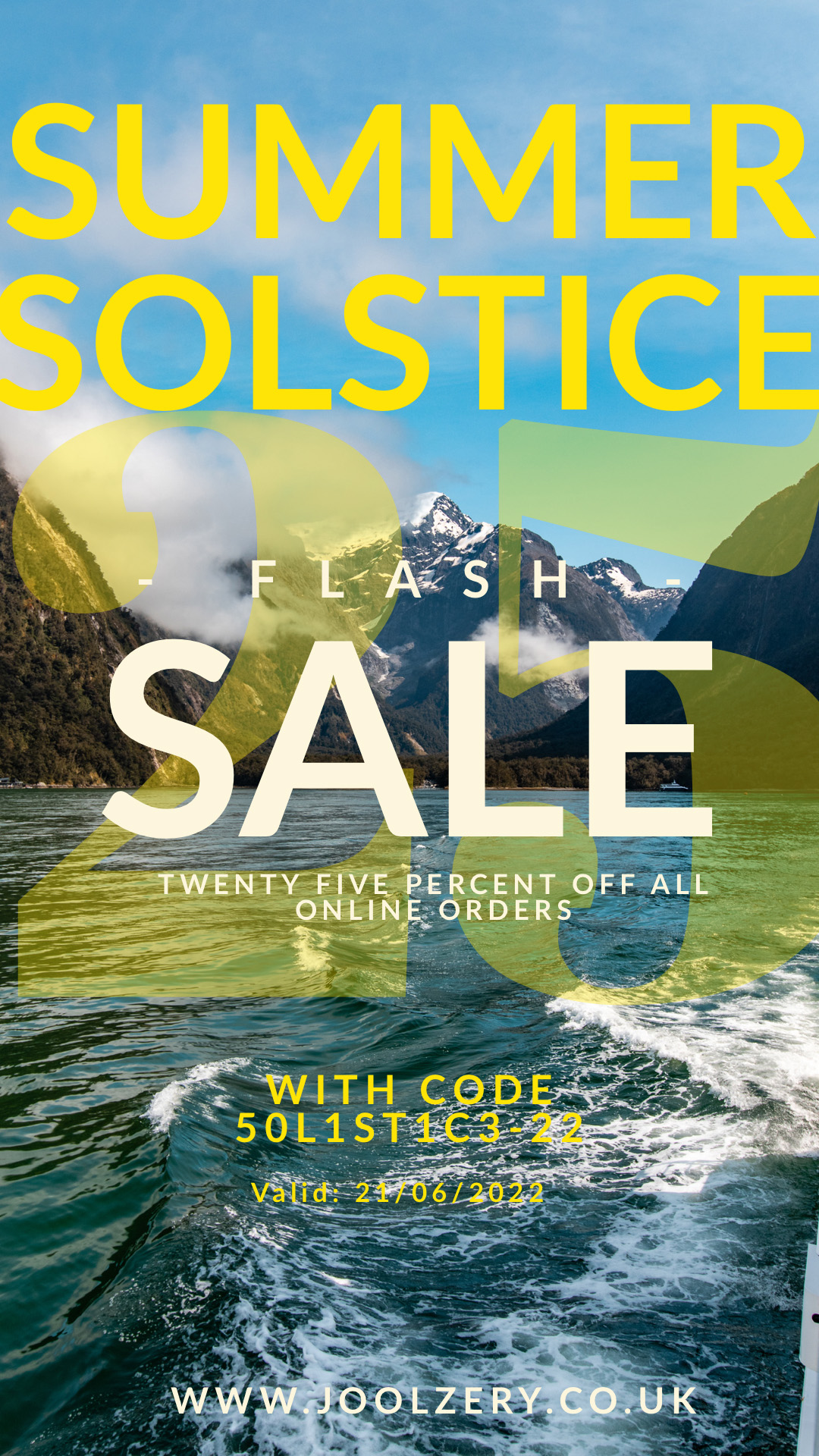 2022 Summer Solstice Flash Sale Voucher code