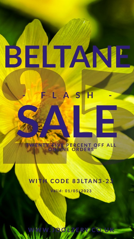 Joolzery 2023 Beltane Flash Sale Voucher