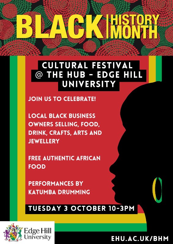 2023 Edge Hill Black History Month Festival Flyer