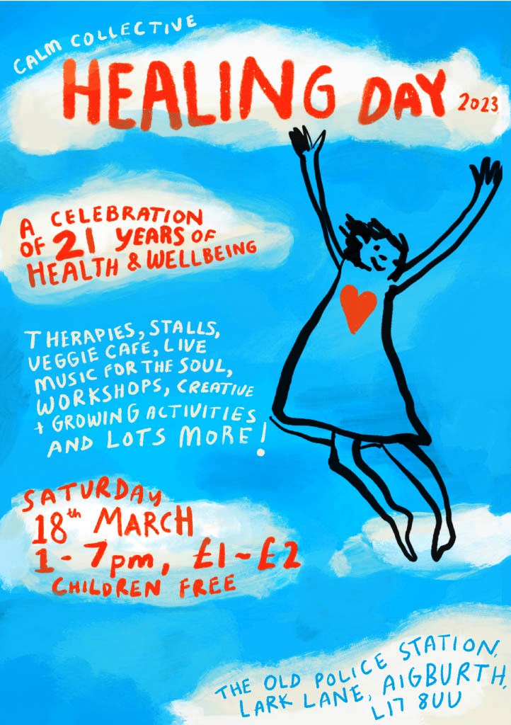 2023 The Calm Collective Healing Day flyer