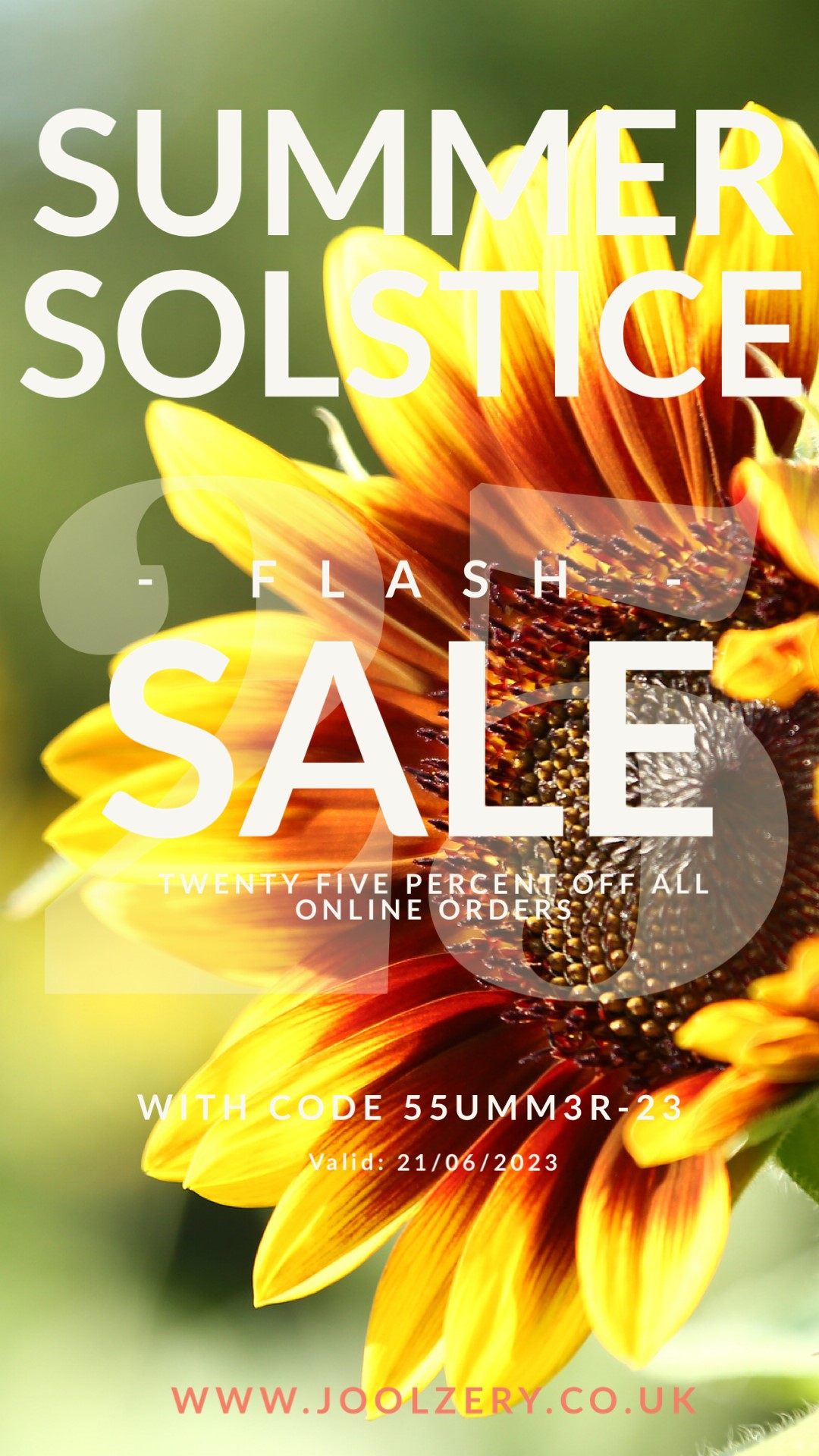 Joolzery 2023 Summer Solstice Flash Sale Voucher