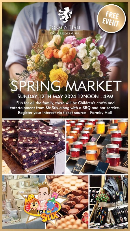 Formby Hall Golf Resort and Spa Spring Market flyer