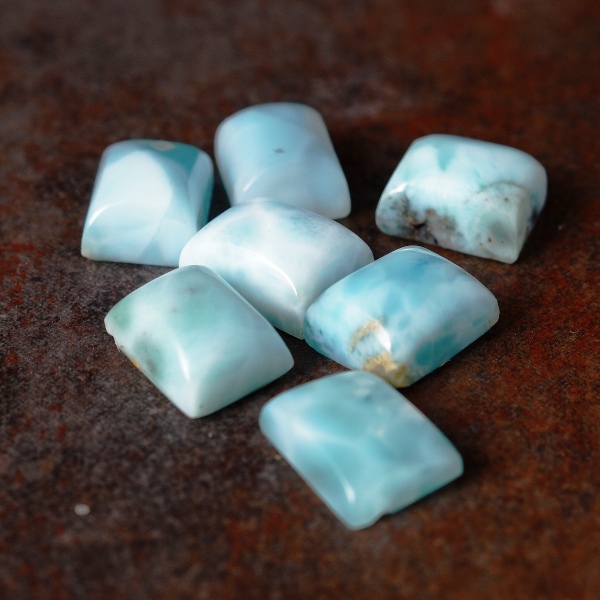 Rectangular Larimar Cabochons