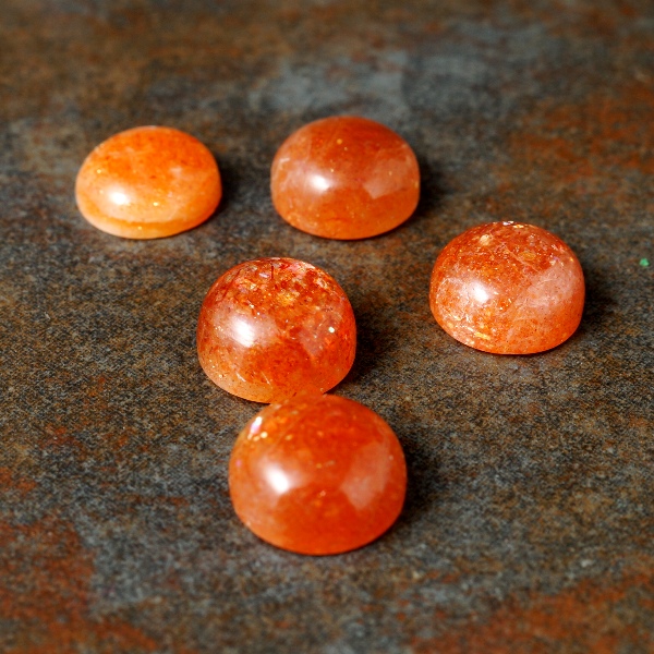 Round Sunstone Cabochons