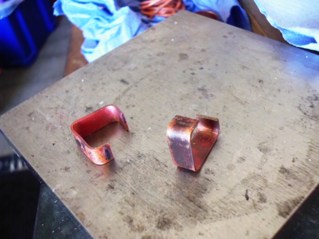 Handmade Square Copper Hoop design