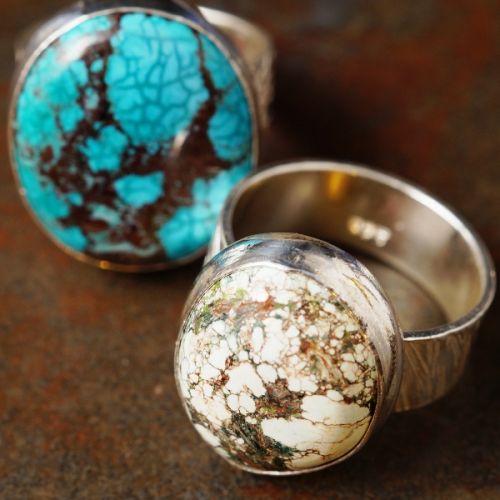 Handcrafted Sterling Silver Turquoise Rings