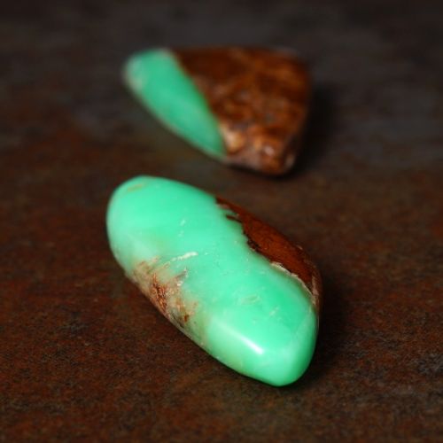 Mixed Shape Chrysoprase Cabochons