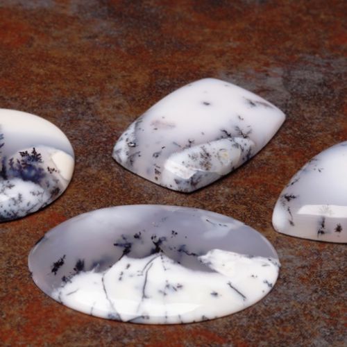 Mixed Shaped Dendritic Agte Cabochons