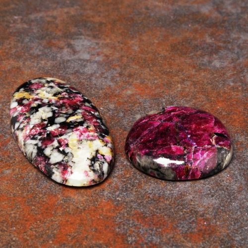 Mixed Shapes Eudialyte Cabochons