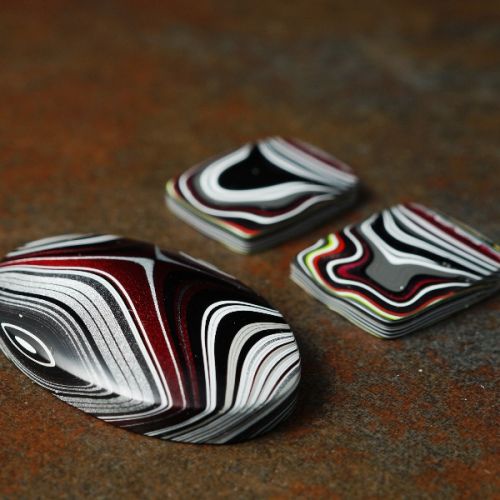 Fordite Geometric Cabochons