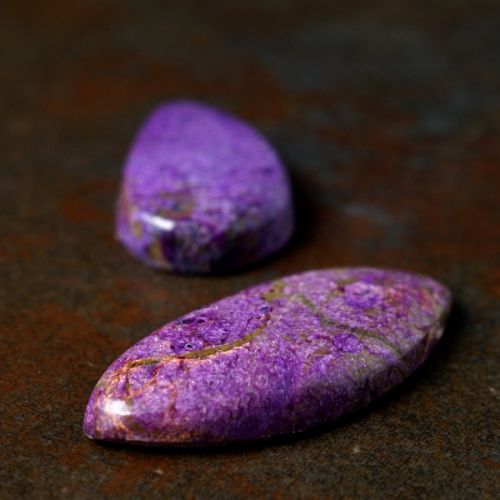 Mixed shaped Stichtite Cabochons