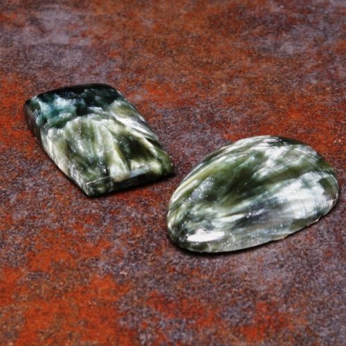 Mixed Shapes Seraphinite Cabochons