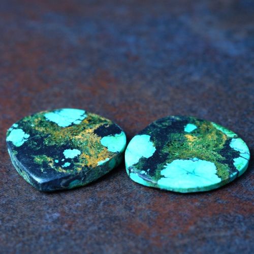 A selection of Tibetan Turquoise Cabochons