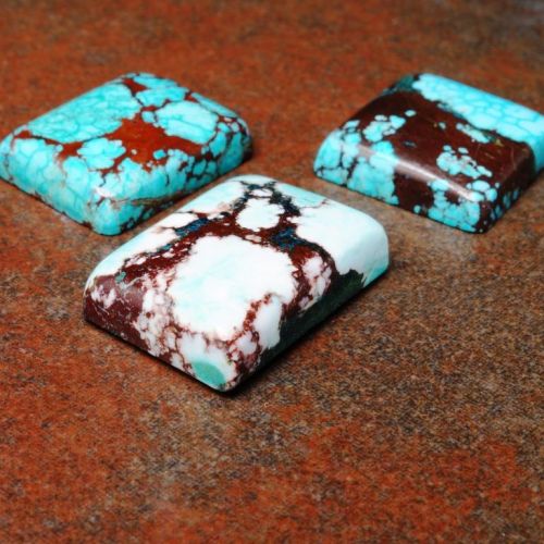 Square Turquoise Cabochons