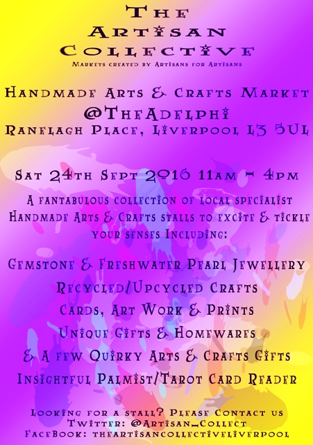 The Artisan Collective - September Handmade Arts & Crafts Market @TheAdelphi