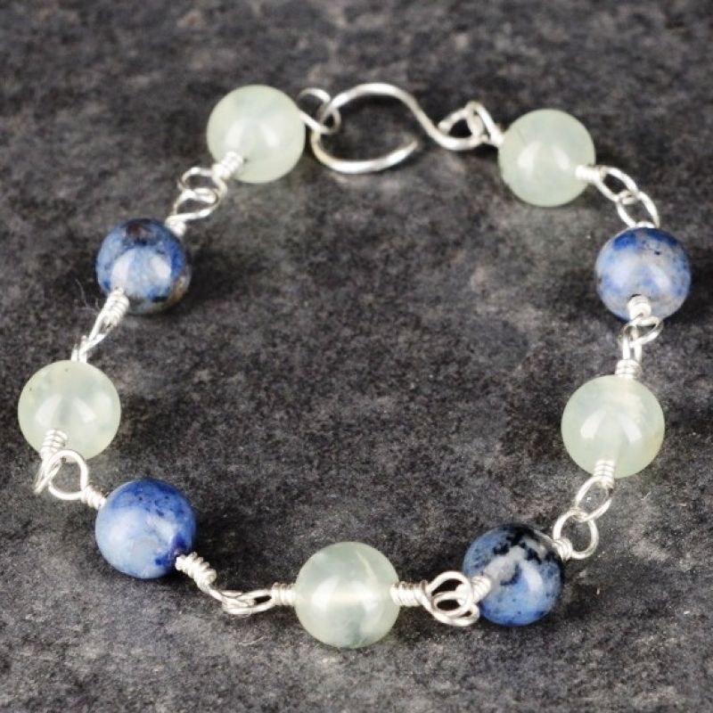 Prehnite Bracelet | Handmade Spiritual & Healing Crystal Jewellery ...